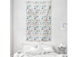 Abakuhaus Paris Arazzo E Copriletto, Tema Autunno In Francia In Morbido Tessuto Microfibra Lavabile Senza Scolorimento Stampa Digitale, 140 X 230 Cm, Multicolore