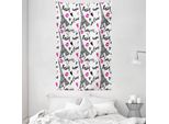 Abakuhaus Paris Arazzo E Copriletto, Pink Kiss Eiffel Liebe In Morbido Tessuto Microfibra Lavabile Senza Scolorimento Stampa Digitale, 140 X 230 Cm, Nero Bianco Rosa