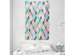 Abakuhaus Arazzo Geometrico E Copriletto, Classico Marocchino In Morbido Tessuto Microfibra Lavabile Senza Scolorimento, Stampa Digitale, 140 X 230 Cm, Multicolore