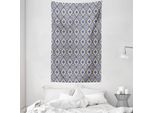 Abakuhaus Arazzo Geometrico E Copriletto, Motivo Marocchino In Morbido Tessuto Microfibra Lavabile Senza Scolorimento Stampa Digitale, 140 X 230 Cm, Multicolore