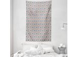Abakuhaus Arazzo Geometrico E Copriletto, Portoghese Realizzato In Morbido Tessuto In Microfibra Lavabile Senza Scolorimento Stampa Digitale, 140 X 230 Cm, Multicolore
