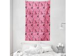 Abakuhaus Arazzo E Copriletto Eiffel, Ispirato A San Valentino, In Morbido Tessuto Microfibra, Lavabile Senza Scolorimento, Stampa Digitale, 140 X 230 Cm, Bianco, Nero E Rosa.