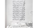 Abakuhaus Arazzo E Copriletto Compass, Motivo Barca A Vela In Morbido Tessuto Microfibra Lavabile Senza Scolorimento Stampa Digitale, 140 X 230 Cm, Nero Blu Grigio Bianco