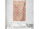 Abakuhaus Amato Arazzo E Copriletto, Cuoricini Colorati In Morbido Tessuto Microfibra Lavabile Senza Scolorimento, Stampa Digitale, 140 X 230 Cm, Azzurro E Rosa Chiaro