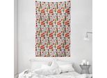 Abakuhaus London Arazzo E Copriletto, Doodle Inglese In Morbido Tessuto Microfibra Lavabile Senza Scolorimento Stampa Digitale, 140 X 230 Cm, Multicolore