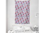 Abakuhaus London Arazzo E Copriletto, Tema Viaggi In Morbido Tessuto Microfibra Lavabile Senza Scolorimento Stampa Digitale, 140 X 230 Cm, Multicolore