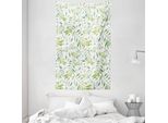 Abakuhaus Arazzo E Copriletto Con Foglie Verdi, Ulivo In Morbido Tessuto Microfibra Lavabile Senza Scolorimento, Stampa Digitale, 140 X 230 Cm, Verde Avocado
