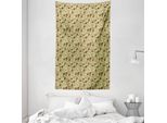 Abakuhaus Tappeto Persiano E Copriletto, Motivo Paisley Mediorientale In Morbido Tessuto Microfibra Lavabile Senza Scolorimento Stampa Digitale, 140 X 230 Cm, Verde Chiaro