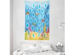 Abakuhaus Nursery Attività Arazzo E Copriletto, Lettere Dell'alfabeto In Morbido Tessuto Microfibra Lavabile Senza Scolorimento, Stampa Digitale, 140 X 230 Cm, Multicolore