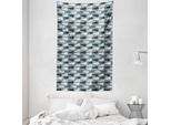 Abakuhaus Arazzo E Copriletto Wal, Silhouette Artistiche Astratte In Morbido Tessuto Microfibra Lavabile Senza Scolorimento, Stampa Digitale, 140 X 230 Cm, Multicolore