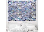 Abakuhaus Arazzo Marocchino, Vendemmia Mediterranea In Morbido Tessuto Microfibra Lavabile Senza Scolorimento Stampa Digitale, 150 X 110 Cm, Multicolore