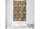 Abakuhaus Arazzo E Copriletto Paisley, Motivo Persian Teardrop In Morbido Tessuto Microfibra Lavabile Senza Scolorimento Stampa Digitale, 140 X 230 Cm, Multicolore