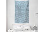 Abakuhaus Arazzo Etnico E Copriletto, Stile Floreale Retrò Portoghese In Morbido Tessuto Microfibra Lavabile Senza Scolorimento, Stampa Digitale, 140 X 230 Cm, Multicolore