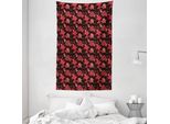 Abakuhaus Romantico Arazzo E Copriletto, Motivo Floreale Paisley In Morbido Tessuto Microfibra Lavabile Senza Scolorimento Stampa Digitale, 140 X 230 Cm, Multicolore