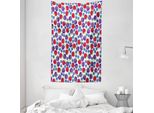 Abakuhaus Arazzo Colorato E Copriletto, Motivo Frutta Selvatica In Morbido Tessuto Microfibra Lavabile Senza Scolorimento Stampa Digitale, 140 X 230 Cm, Multicolore