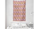 Abakuhaus Arazzo Etnico E Copriletto, Persian Paisley Floral In Morbido Tessuto Microfibra Lavabile Senza Scolorimento Stampa Digitale, 140 X 230 Cm, Multicolore