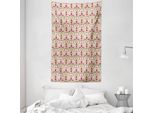 Abakuhaus Arazzo E Copriletto In Damasco, Fiori Classici Vintage In Morbido Tessuto Microfibra Lavabile Senza Scolorimento, Stampa Digitale, 140 X 230 Cm, Multicolore
