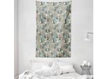 Abakuhaus Arazzo E Copriletto Paisley, Motivo Teardrop Eastern In Morbido Tessuto Microfibra Lavabile Senza Scolorimento Stampa Digitale, 140 X 230 Cm, Multicolore