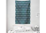 Abakuhaus Arazzo E Copriletto In Damasco, Motivo Fogliame Vittoriano In Morbido Tessuto Microfibra Lavabile Senza Scolorimento, Stampa Digitale, 140 X 230 Cm, Multicolore