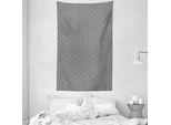 Abakuhaus Arazzo Geometrico E Copriletto, Monocromatico Triangle In Morbido Tessuto Microfibra Lavabile Senza Scolorimento Stampa Digitale, 140 X 230 Cm, Bianco Nero