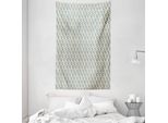 Abakuhaus Blu Beige Arazzo E Copriletto, Sketch Palloncino In Morbido Tessuto Microfibra Lavabile Senza Scolorimento Stampa Digitale, 140 X 230 Cm, Blu Navy Beige