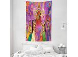 Abakuhaus Arazzo E Copriletto Bengala, Frau Paisley In Morbido Tessuto Microfibra Lavabile Senza Scolorimento Stampa Digitale, 140 X 230 Cm, Multicolore