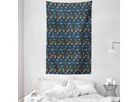 Abakuhaus Arazzo E Copriletto Wald, Animali Della Giungla In Morbido Tessuto Microfibra Lavabile Senza Scolorimento Stampa Digitale, 140 X 230 Cm, Multicolore