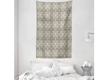 Abakuhaus Arazzo E Copriletto In Damasco, Design Floreale Vintage In Morbido Tessuto Microfibra Lavabile Senza Scolorimento, Stampa Digitale, 140 X 230 Cm, Bianco E Nero