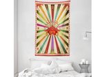 Abakuhaus Arazzo E Copriletto Circus, Invito Alla Vendemmia Tenda In Morbido Tessuto Microfibra Lavabile Senza Scolorimento Stampa Digitale, 140 X 230 Cm, Multicolore