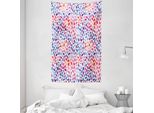 Abakuhaus Arazzo Colorato E Copriletto, Stile Brush Stroke In Morbido Tessuto Microfibra Lavabile Senza Scolorimento Stampa Digitale, 140 X 230 Cm, Multicolore