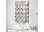 Abakuhaus Arazzo E Copriletto Circoli, Colori Arcobaleno Boho In Morbido Tessuto Microfibra Lavabile Senza Scolorimento, Stampa Digitale, 140 X 230 Cm, Multicolore