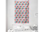 Abakuhaus Arazzo E Copriletto Circles, Donut Macaron Dessert In Morbido Tessuto Microfibra Lavabile Senza Scolorimento Stampa Digitale, 140 X 230 Cm, Multicolore