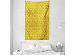 Abakuhaus Shells Arazzo E Copriletto, Decorativi In Morbido Tessuto Microfibra Lavabile Senza Scolorimento Stampa Digitale, 140 X 230 Cm, Marrone Giallo Senape