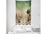 Abakuhaus Tappezzeria E Copriletto, Puppynd Giocattolo Aereo In Morbido Tessuto Microfibra Lavabile Senza Scolorimento Stampa Digitale, 140 X 230 Cm, Multicolore