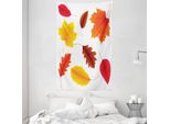 Abakuhaus Tappezzeria E Copriletto Con Foglie, Fogliame Autunnale Flora In Morbido Tessuto Microfibra Lavabile Senza Scolorimento Stampa Digitale, 140 X 230 Cm, Multicolore