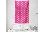 Abakuhaus Arazzo E Copriletto Blu E Rosa, Stelle Vintage In Morbido Tessuto Microfibra Lavabile Senza Scolorimento, Stampa Digitale, 140 X 230 Cm, Rosa E Azzurro