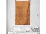 Abakuhaus Arazzo E Copriletto Giraffa, Stampa Pelle Di Giraffa In Morbido Tessuto Microfibra Lavabile Senza Scolorimento Stampa Digitale, 140 X 230 Cm, Cannella E Beige