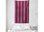 Abakuhaus Arazzo E Copriletto Giallo Damascato, Zig Zag E Cuore In Morbido Tessuto Microfibra Lavabile Senza Scolorimento Stampa Digitale, 140 X 230 Cm, Giallo Chiaro Viola