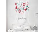 Abakuhaus Tappeto Natalizio E Copriletto, Elemento Stagionale Noel In Morbido Tessuto Microfibra Lavabile Senza Scolorimento, Stampa Digitale, 140 X 230 Cm, Multicolore