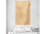 Abakuhaus Arazzo E Copriletto Arancione Beige, Foglie Autunnali In Morbido Tessuto Microfibra Lavabile Senza Scolorimento, Stampa Digitale, 140 X 230 Cm, Arancione Beige