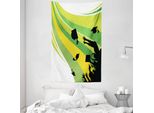 Abakuhaus Tappeto Da Parete E Copriletto, Bordo Unico In Morbido Tessuto Microfibra Lavabile Senza Scolorimento Stampa Digitale, 140 X 230 Cm, Multicolore