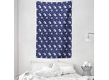 Abakuhaus Aereo Arazzo E Copriletto, Aereo Geometrico In Morbido Tessuto Microfibra Lavabile Senza Scolorimento Stampa Digitale, 140 X 230 Cm, Viola Blu Grigio Chiaro