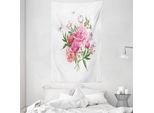 Abakuhaus Arazzo Floreale E Copriletto, Bouquet Vintage In Morbido Tessuto Microfibra Lavabile Senza Scolorimento Stampa Digitale, 140 X 230 Cm, Multicolore