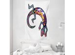 Abakuhaus Arazzo E Copriletto Gecko, Lizards In Morbido Tessuto Microfibra Lavabile Senza Scolorimento Stampa Digitale, 140 X 230 Cm, Multicolore