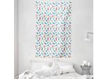 Abakuhaus Arazzo E Copriletto Gecko, Motivo Lizards Cactuses In Morbido Tessuto Microfibra Lavabile Senza Scolorimento Stampa Digitale, 140 X 230 Cm, Multicolore