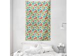 Abakuhaus Tappeto Natalizio E Copriletto, Pino Ram In Morbido Tessuto Microfibra Lavabile Senza Scolorimento Stampa Digitale, 140 X 230 Cm, Multicolore