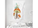 Abakuhaus Arazzo E Copriletto Fantasia, Huka Caterpillar In Morbido Tessuto Microfibra Lavabile Senza Scolorimento Stampa Digitale, 140 X 230 Cm, Multicolore