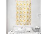 Abakuhaus Arazzo E Copriletto Safari, Animali Felici In Morbido Tessuto Microfibra Lavabile Senza Scolorimento Stampa Digitale, 140 X 230 Cm, Multicolore