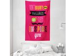 Abakuhaus Arazzo Motivazionale E Copriletto, Inspire In Morbido Tessuto Microfibra Lavabile Senza Scolorimento Stampa Digitale, 140 X 230 Cm, Multicolore