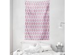 Abakuhaus Arazzo E Copriletto Ikat, Tonalità Pastello Boho Classiche In Morbido Tessuto Microfibra Lavabile Senza Scolorimento, Stampa Digitale, 140 X 230 Cm, Multicolore